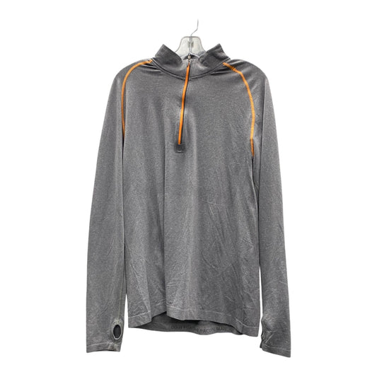 Athletic Top Ls Collar By Lululemon In Grey, Size:L