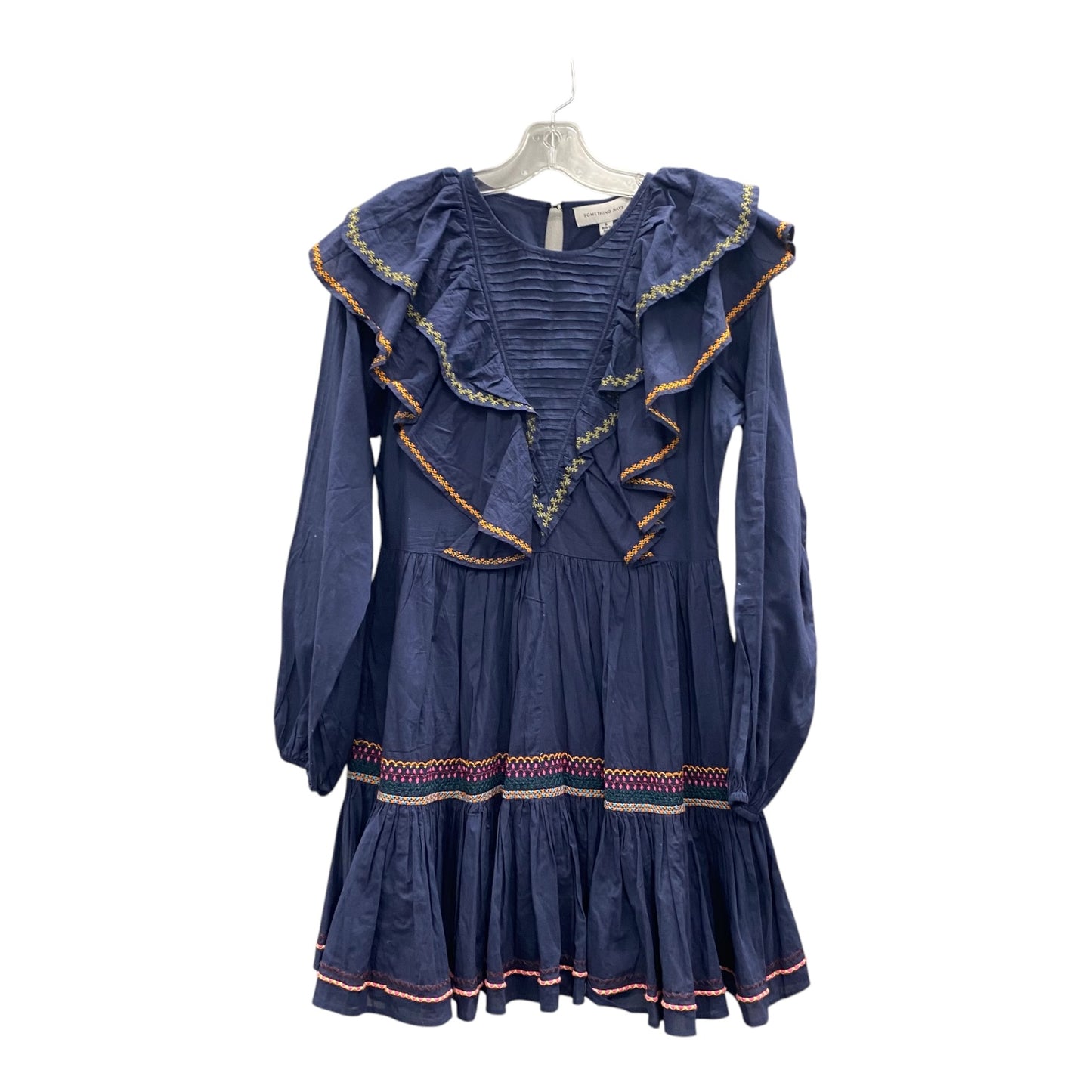 Dress Casual Short By Something Navy In Blue, Size:S