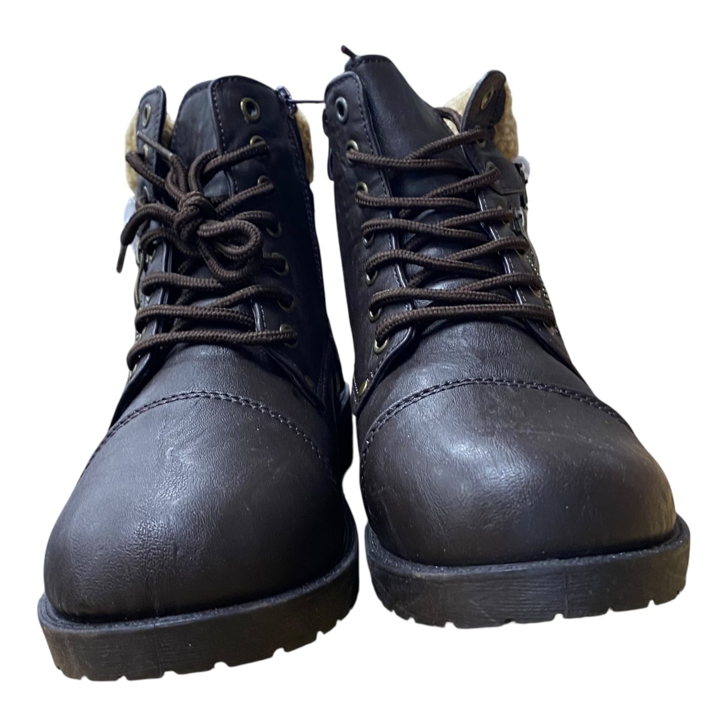 BOOTS ANKLE HEELS by WANTED In BROWN, Size: 10