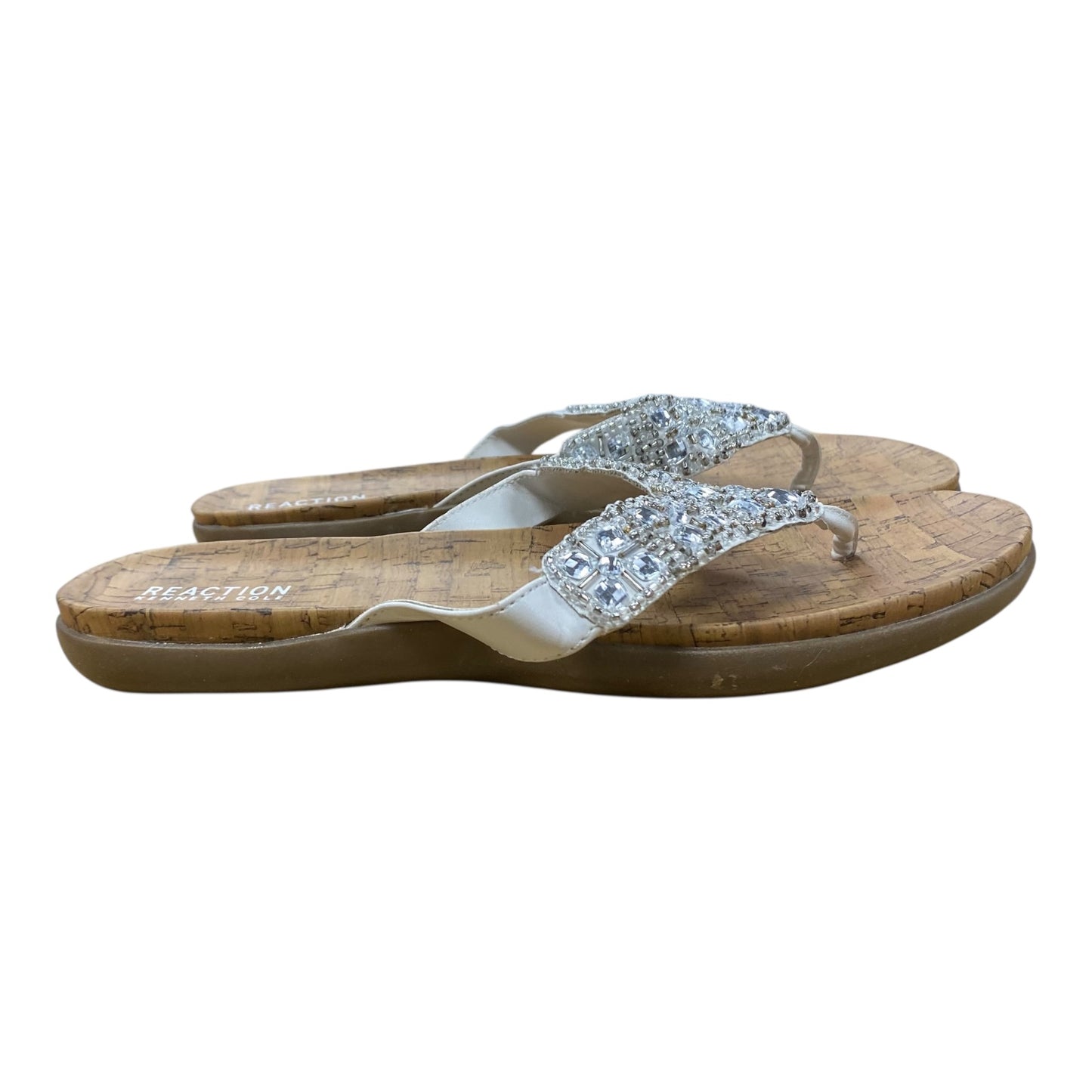 Sandals Flats By Kenneth Cole In White, Size:10