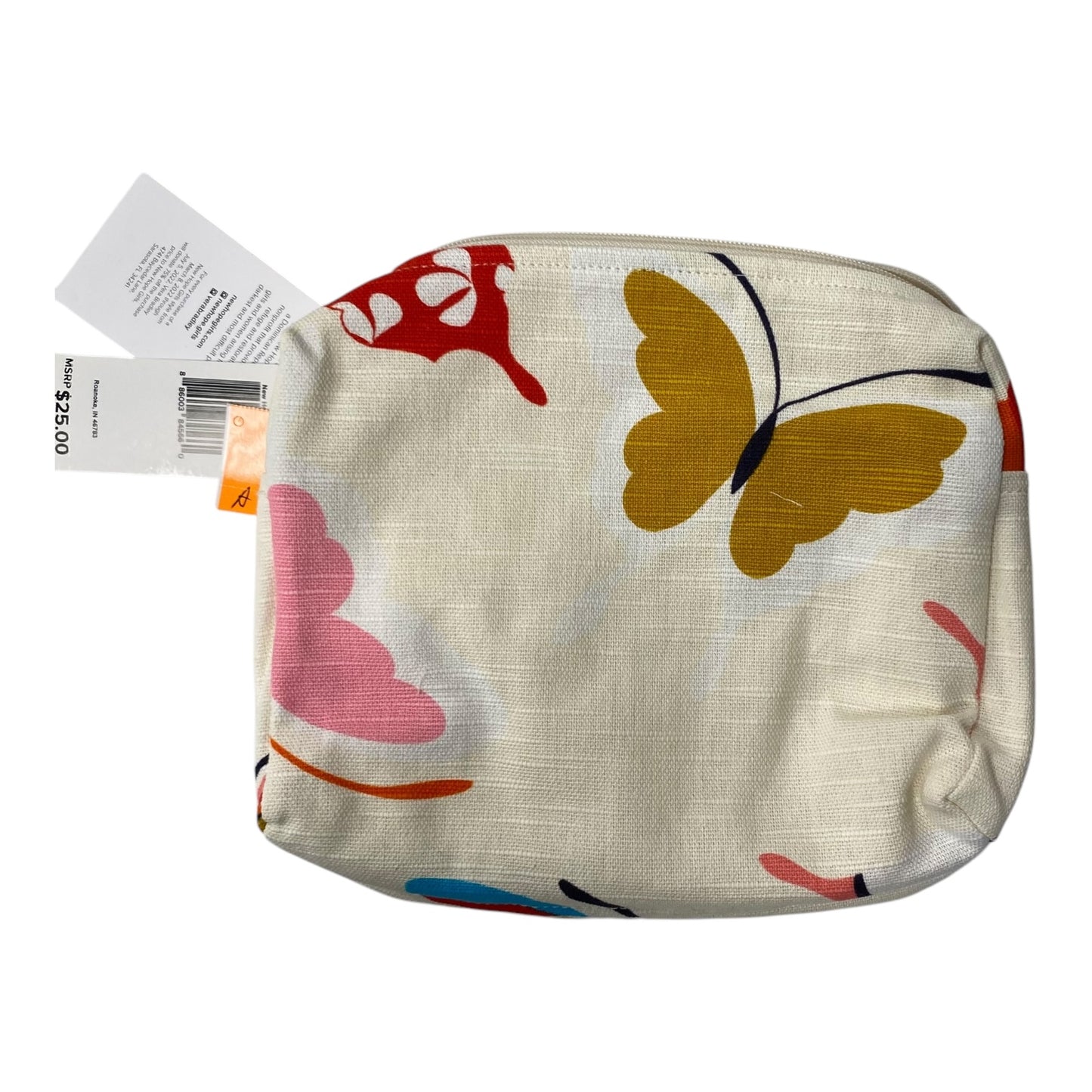 Makeup Bag By Vera Bradley In White, Size:Medium