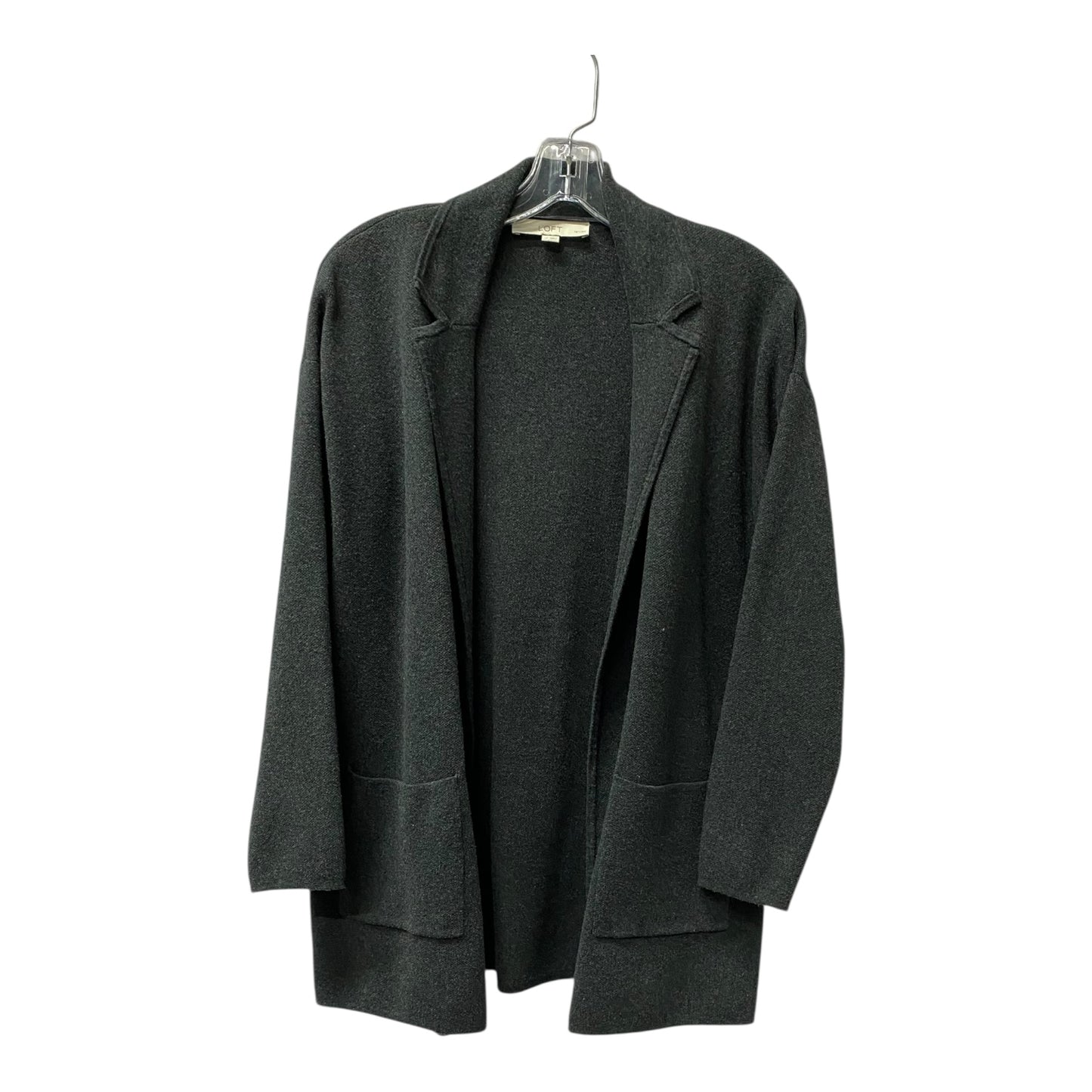 Sweater Cardigan By Loft In Grey, Size:Mp