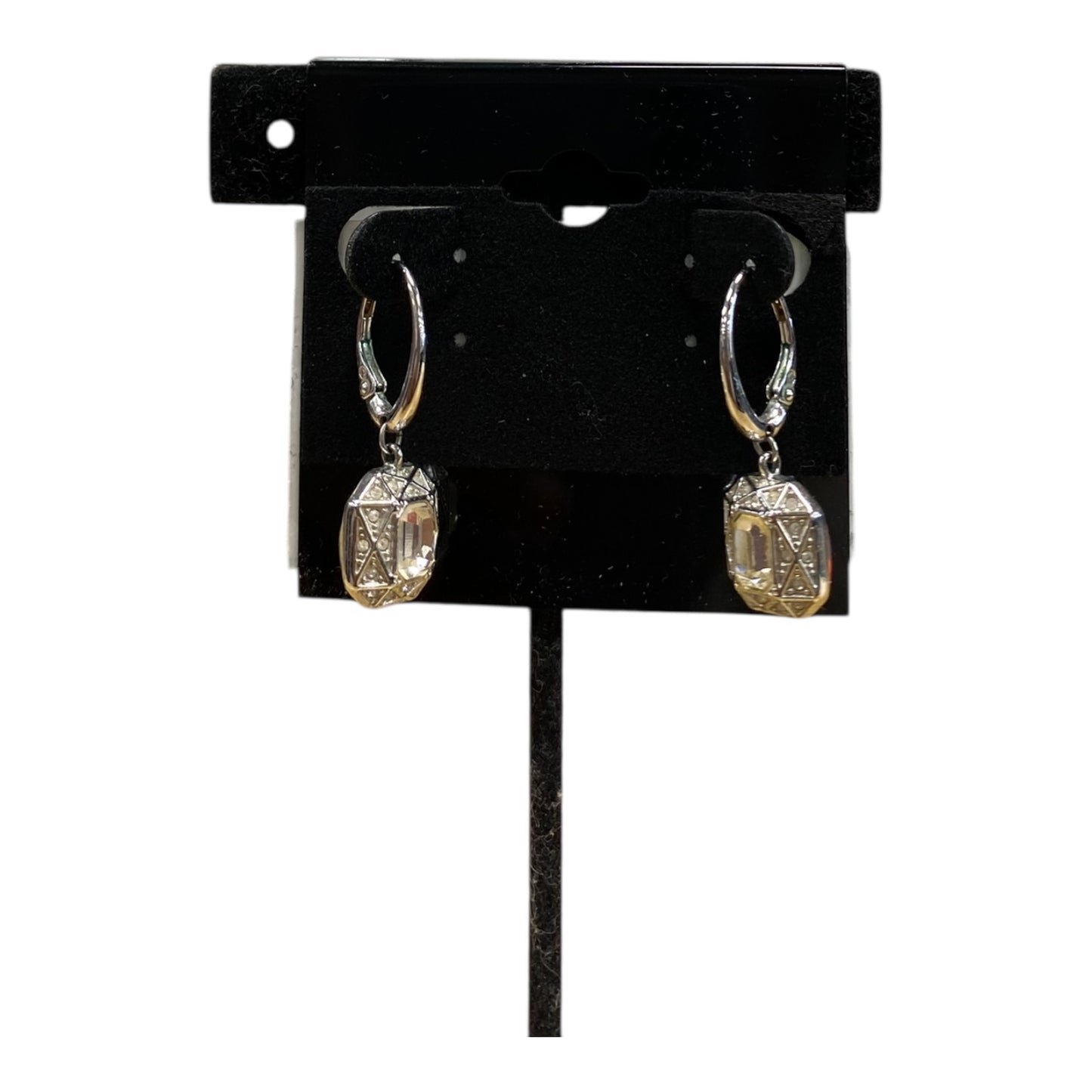 Earrings Designer By Swarovski In Silver