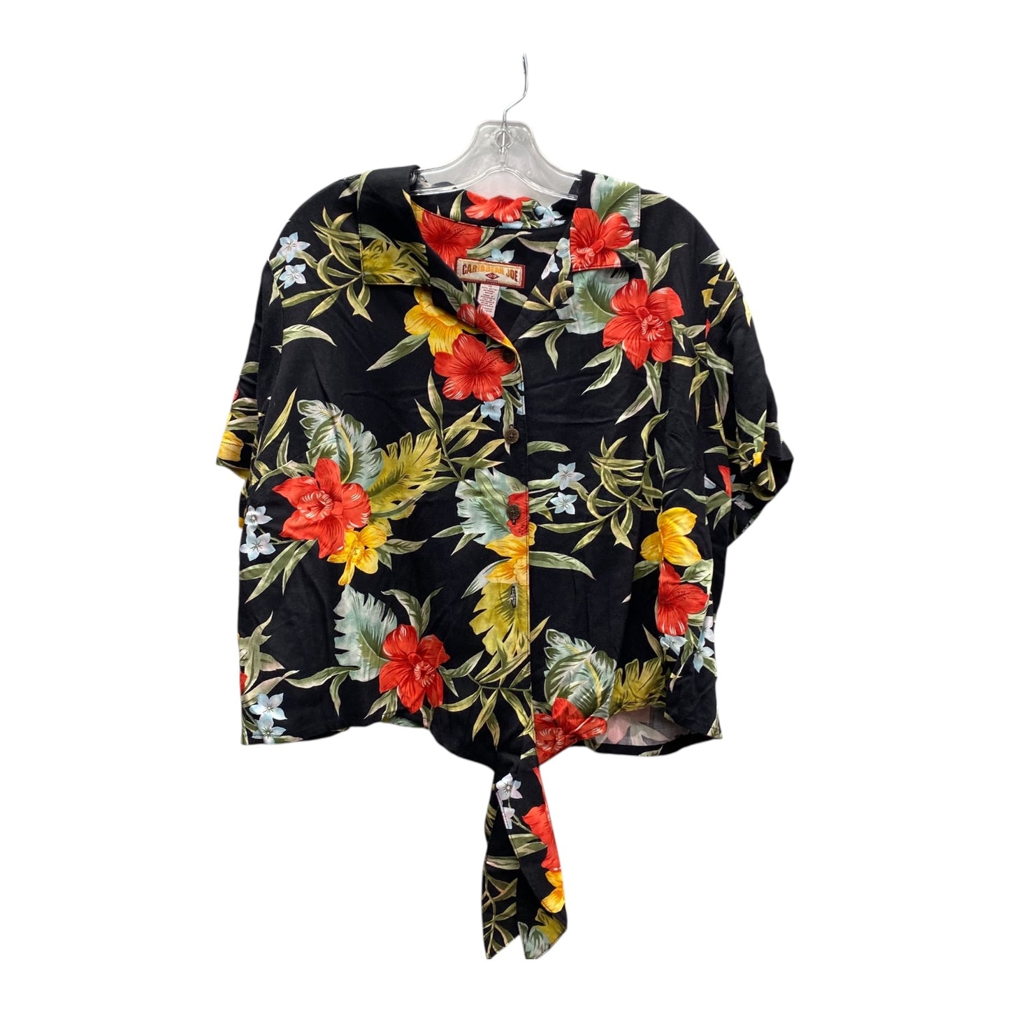 Top Ss By Caribbean Joe In Black, Size:1X