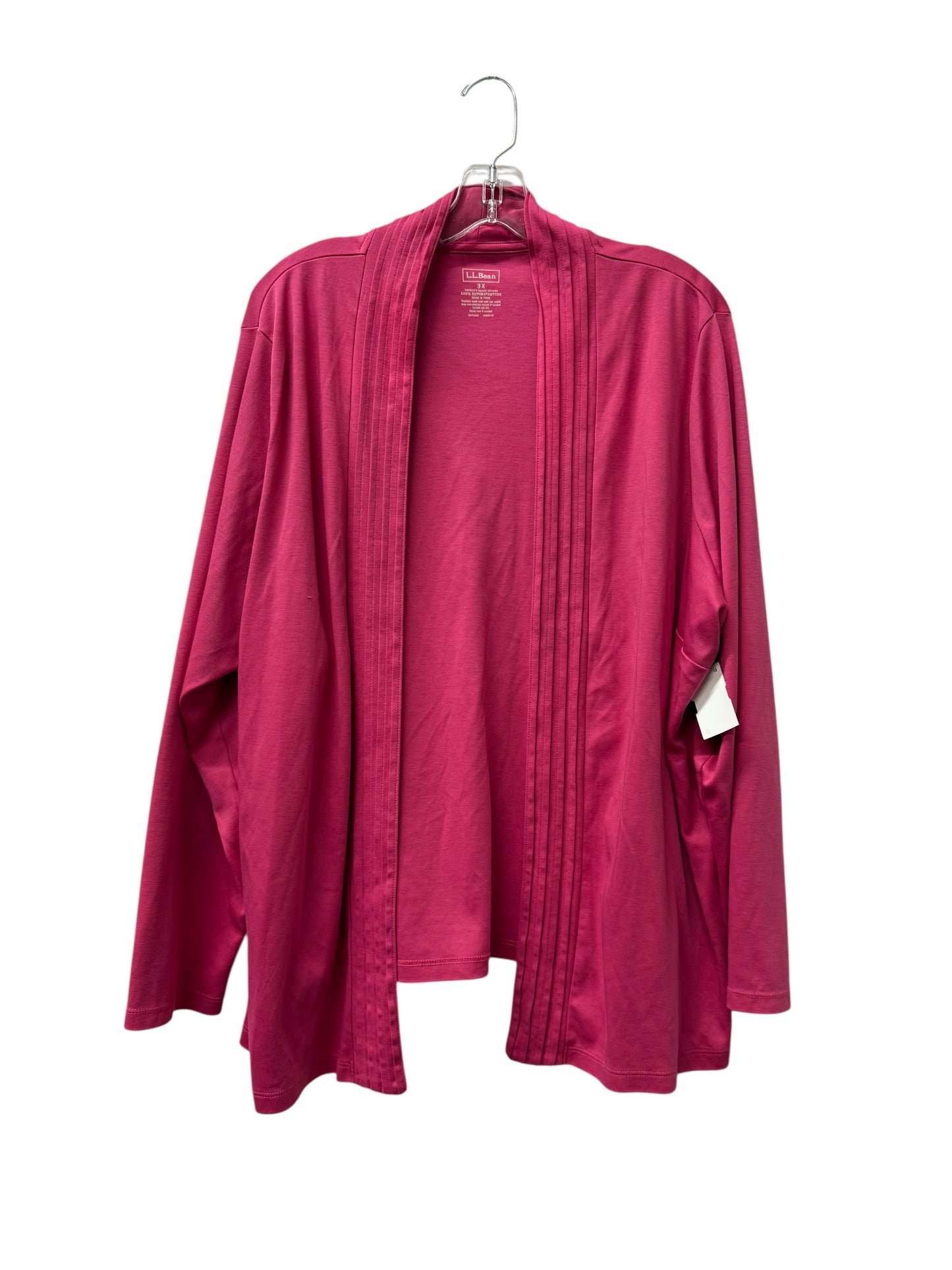 Cardigan By L.L. Bean In Pink, Size:3X
