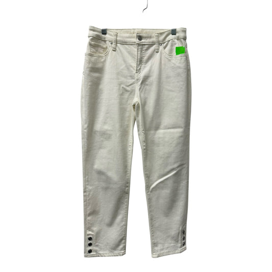 Jeans Cropped By Chicos In Ivory, Size:4