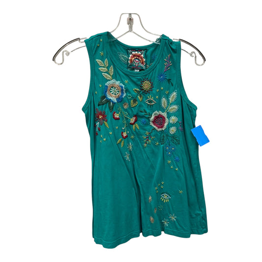 TANK TOP by JOHNNY WAS In GREEN, Size: XXS