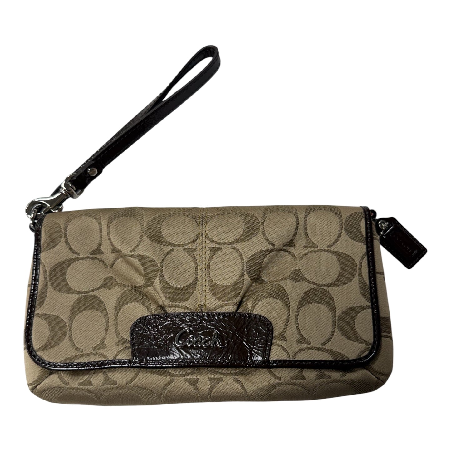 Wristlet Designer By Coach In Beige, Size:Medium