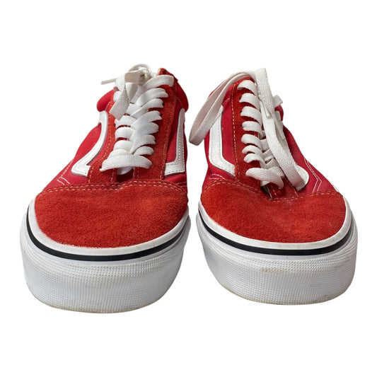 Shoes Sneakers By Vans In Red, Size:7.5