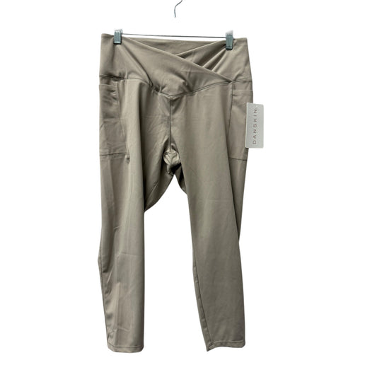 Athletic Leggings By Danskin In Cream, Size:L