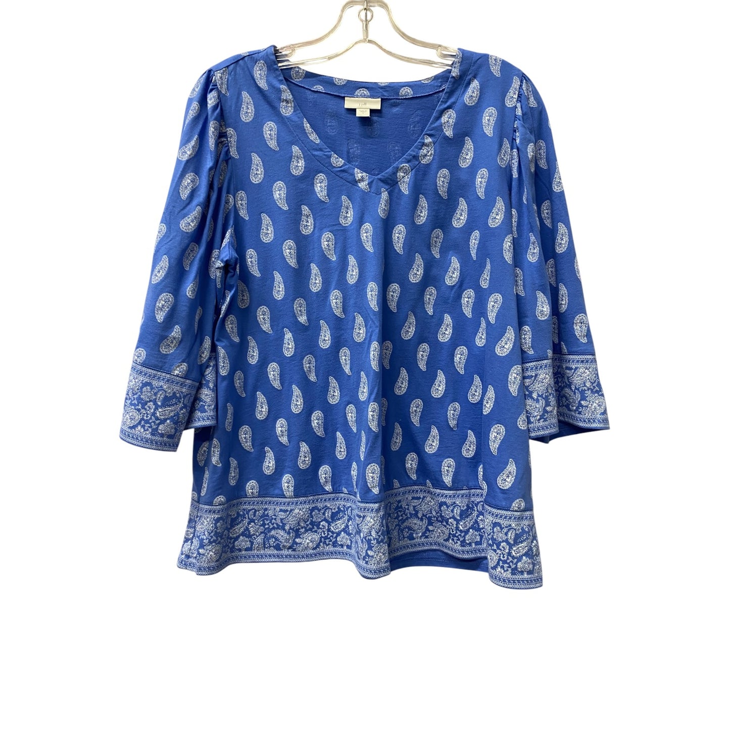 Top 3/4 Sleeve By J. Jill In Blue, Size:S