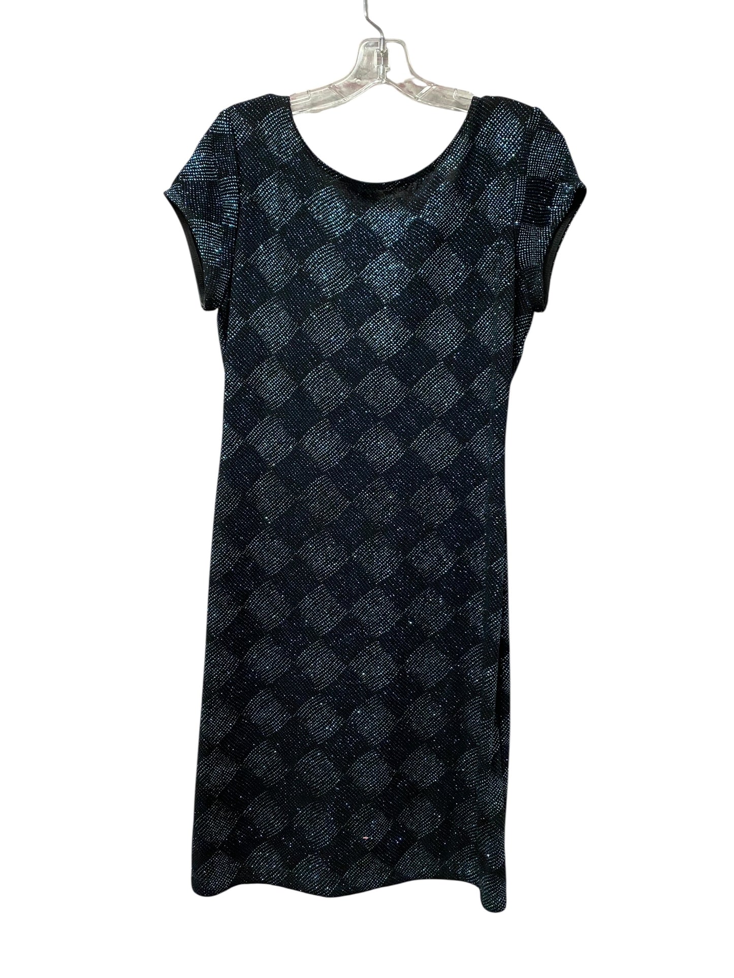 Dress Party Short By Cme In Black & Blue, Size:M