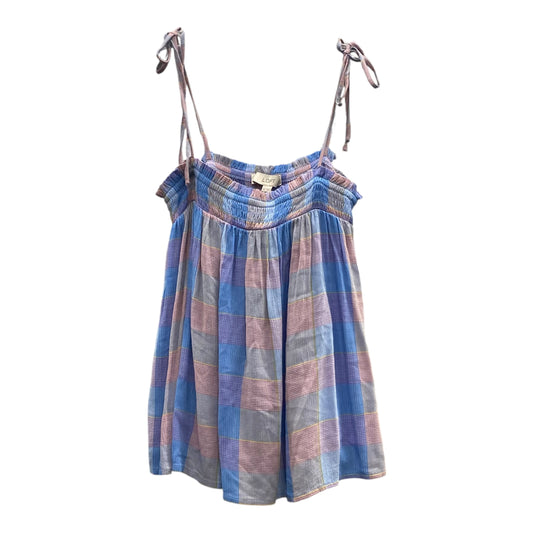 Top Sleeveless By Loft In Blue, Size:Sp