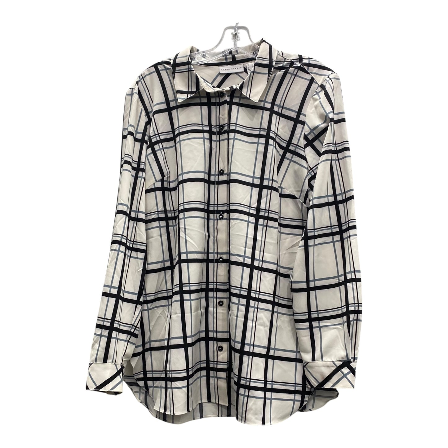 Top Ls By Susan Graver In Black & White, Size:M