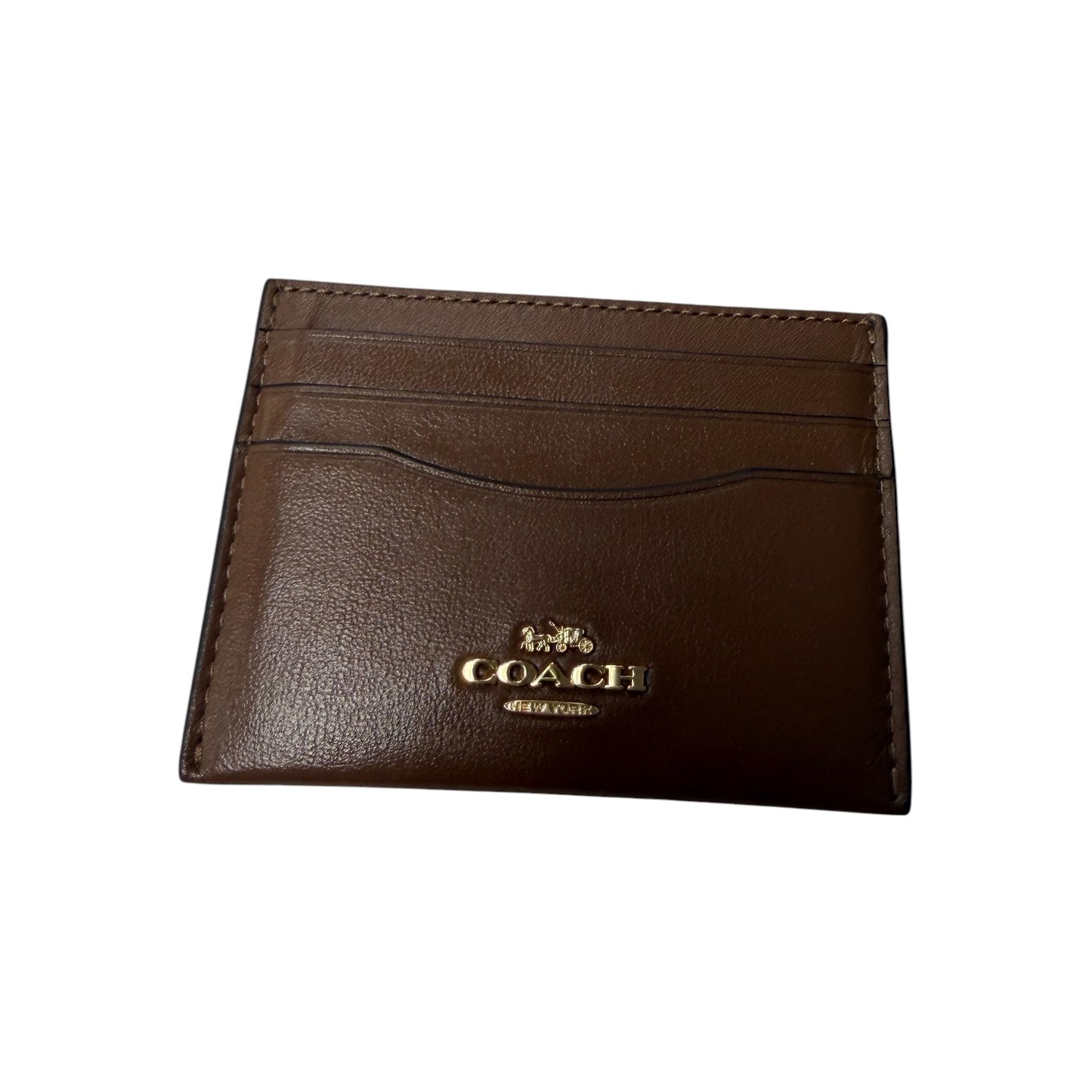 Id/Card Holder Designer By Coach In Brown