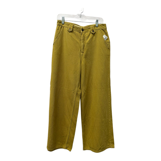 Jeans Wide Leg By Pilcro In Yellow, Size:10