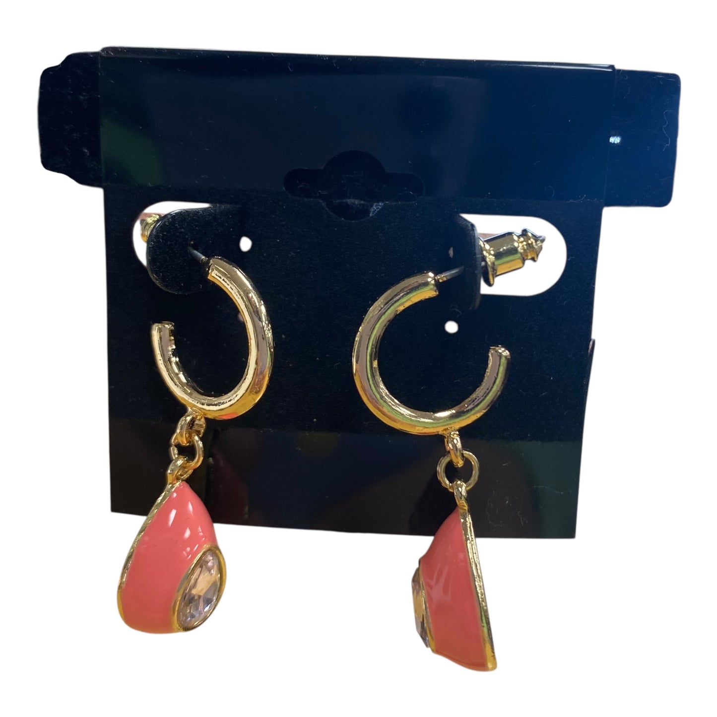 Earrings Dangle/Drop By Simply Noelle In Coral