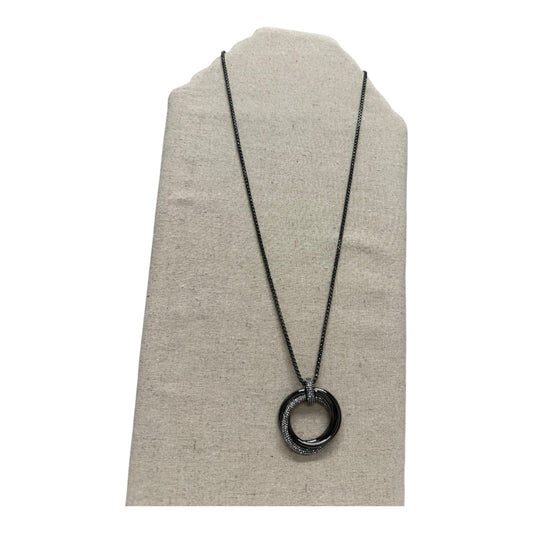 Necklace Pendant By Chicos In Black