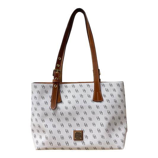Handbag Designer By Dooney And Bourke In Cream, Size:Medium