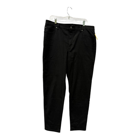 Jeans Straight By Eileen Fisher In Black, Size:16