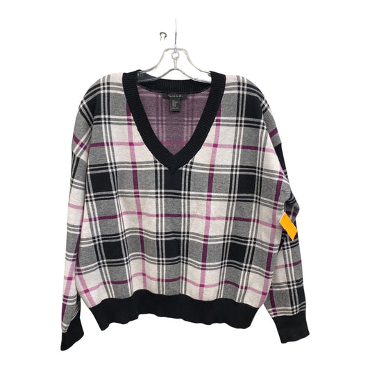Sweater By Tahari By Arthur Levine In Purple, Size:Xl