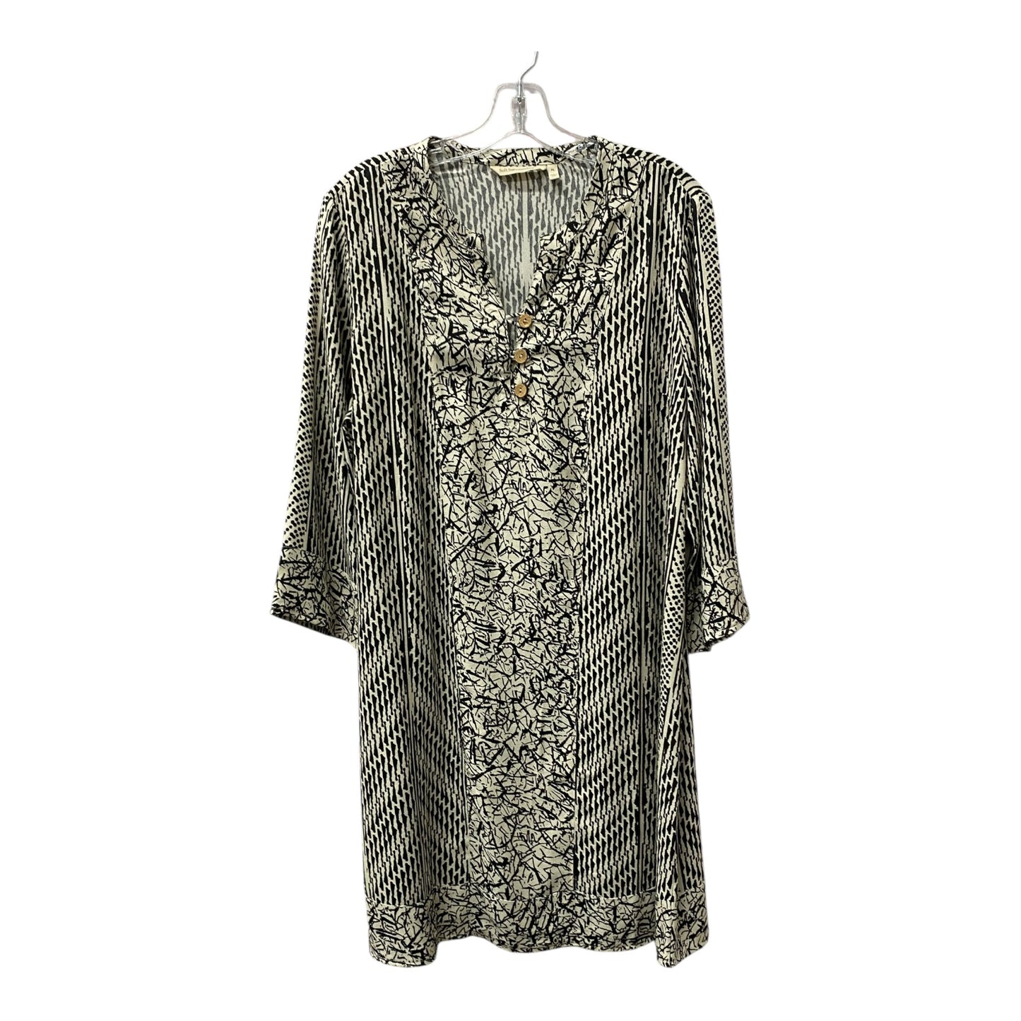 Dress Casual Midi By Soft Surroundings In Black & Cream, Size: LP
