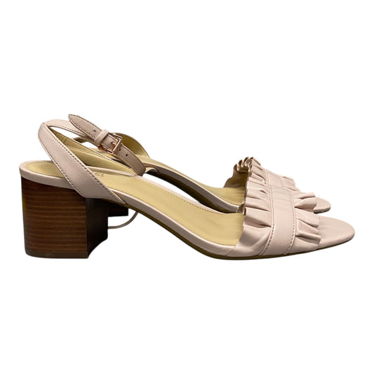 Sandals Heels Block By Michael By Michael Kors In Pink, Size:9