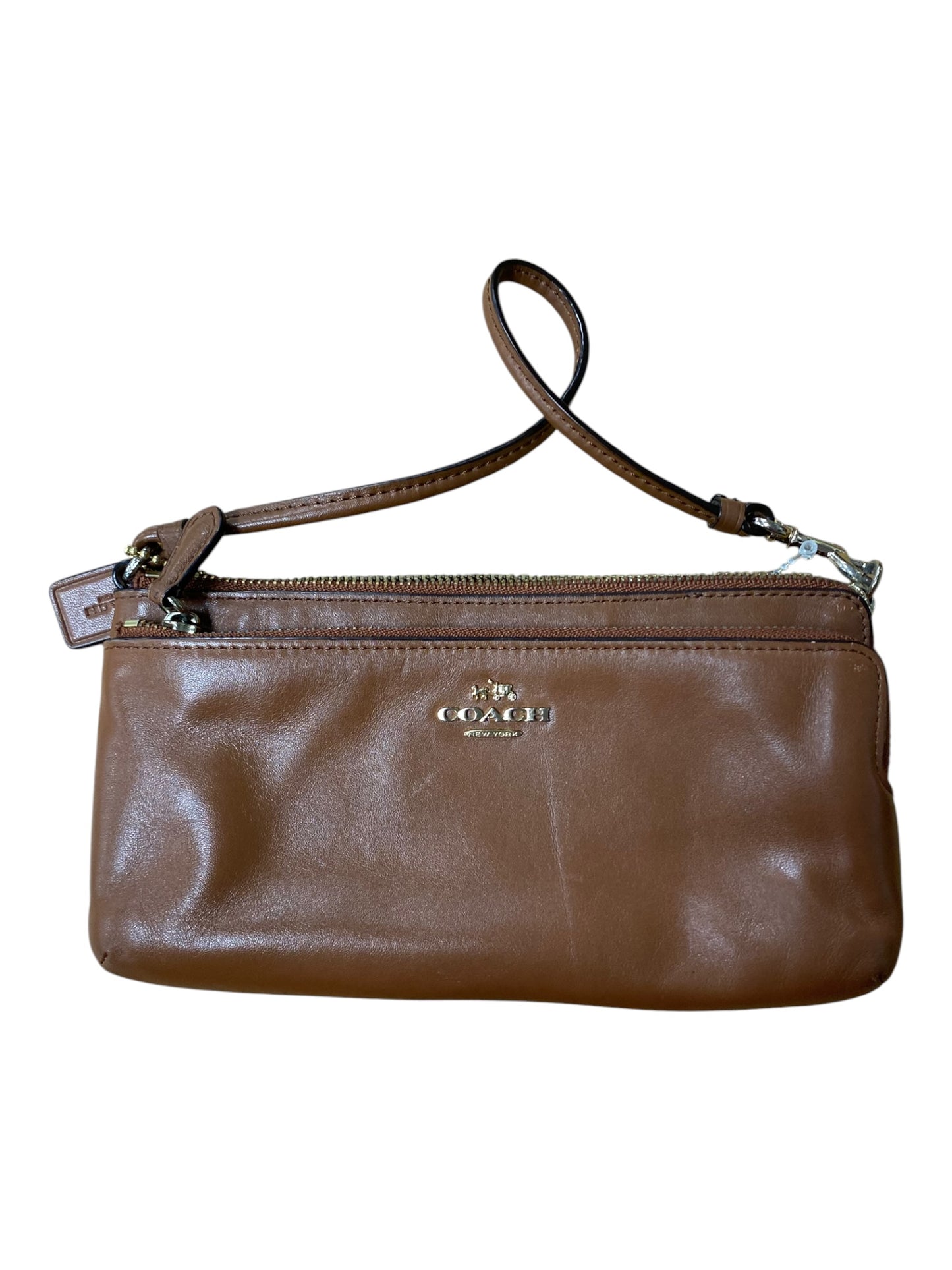 Wristlet Designer By Coach In Brown, Size:Medium