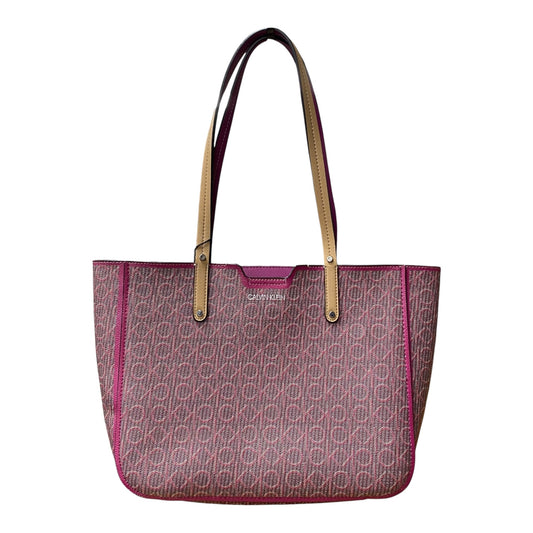 Handbag By Calvin Klein In Purple, Size:Medium