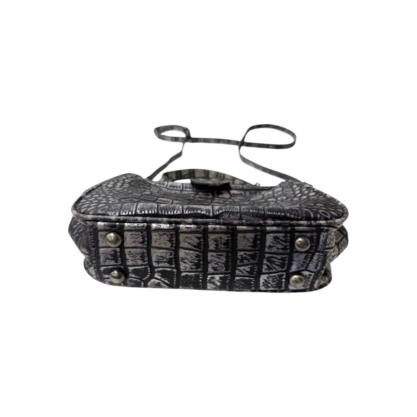 Crossbody Designer By Patricia Nash In Silver, Size:Small