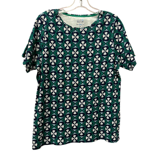 Top Ss By Croft And Barrow In Blue & Green, Size:Xl