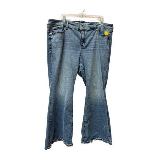 Jeans Flared By Torrid In Blue Denim, Size:22