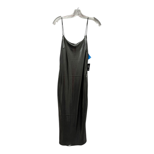 Dress Party Midi By Express In Silver, Size:S
