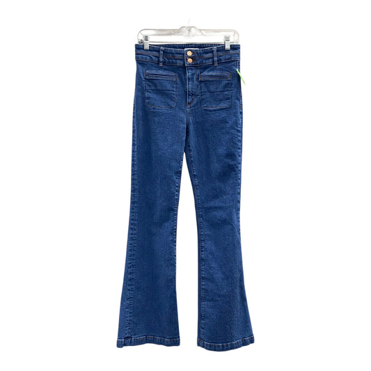 Jeans Wide Leg By Loft In Blue Denim, Size:2