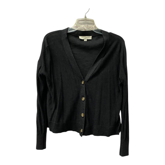 Sweater Cardigan By Loft In Black, Size:S