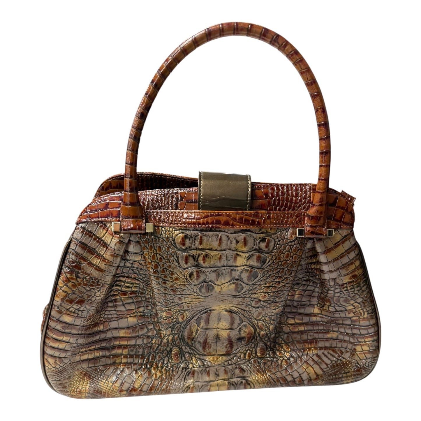 Handbag Designer By Brahmin In Brown, Size:Large