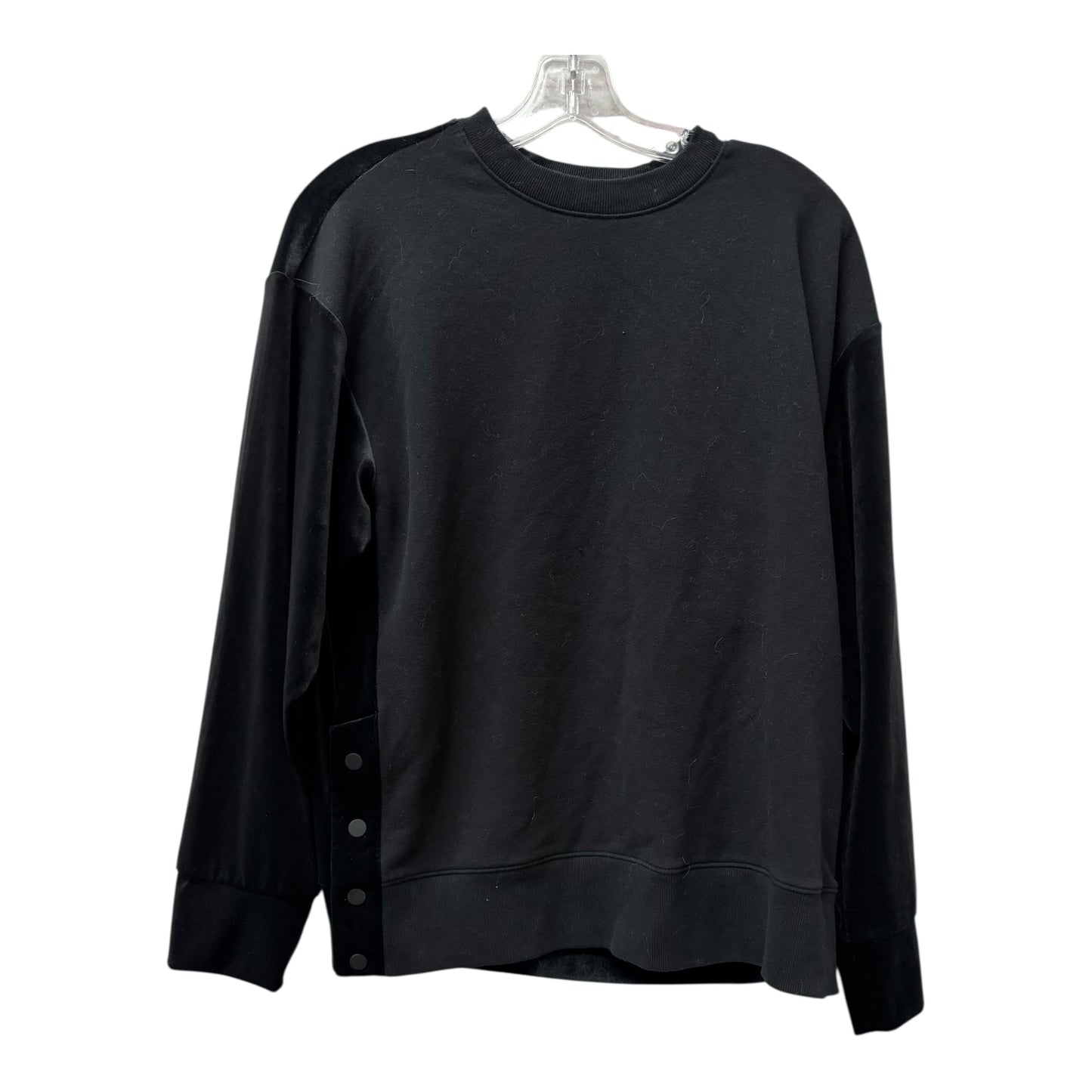 Athletic Top Ls Crewneck By Athleta In Black, Size:M