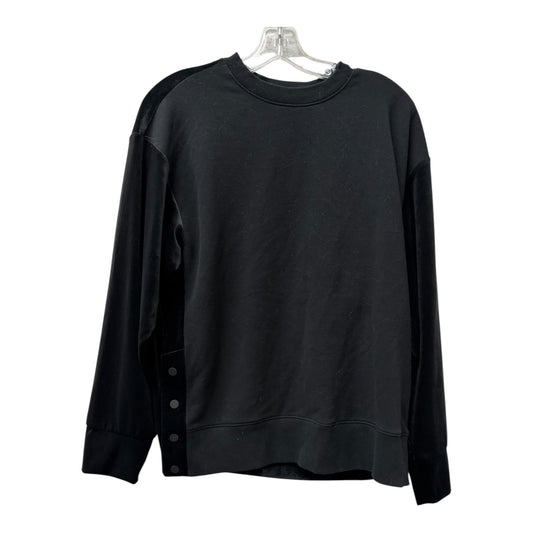 Athletic Top Ls Crewneck By Athleta In Black, Size:M