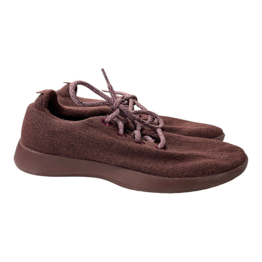 Shoes Flats By Allbirds In Maroon, Size:10