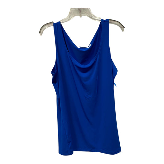 Top Sleeveless By Susan Graver In Blue, Size:1X