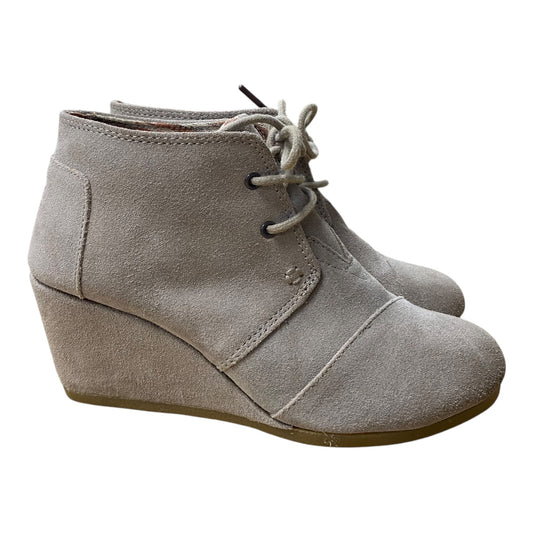 Shoes Heels Wedge By Toms In Beige, Size:6.5