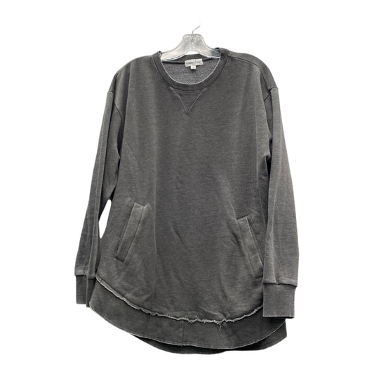 Sweatshirt Crewneck By Grace & Lace In Grey, Size:L