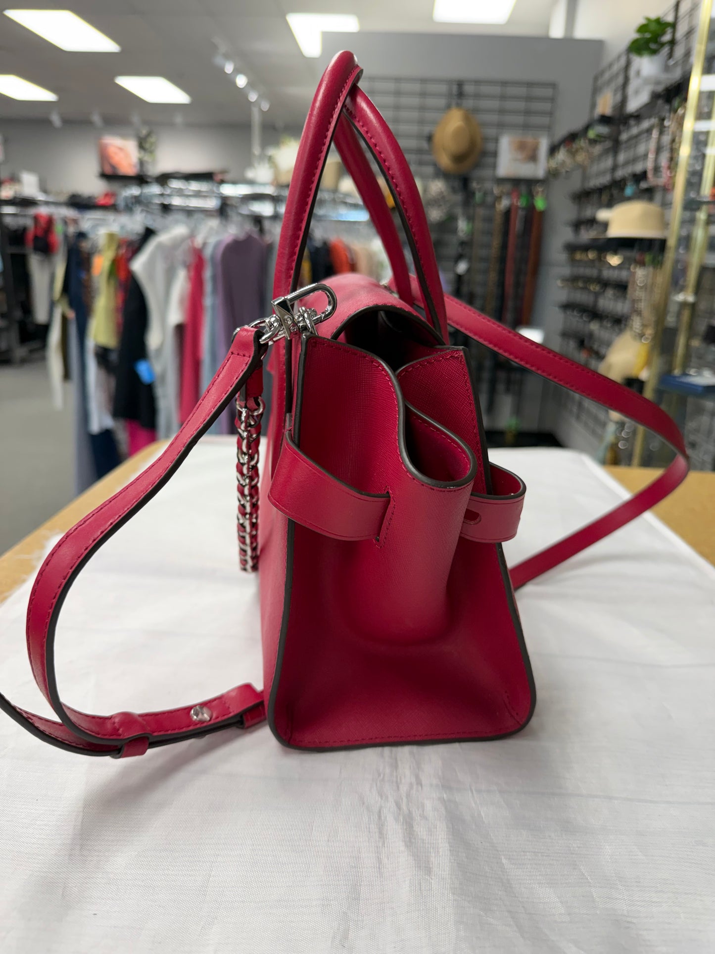 Handbag Designer By Michael Kors In Pink, Size:Medium
