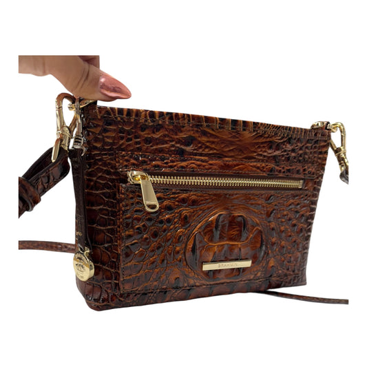 Crossbody Designer By Brahmin In Brown, Size:Medium
