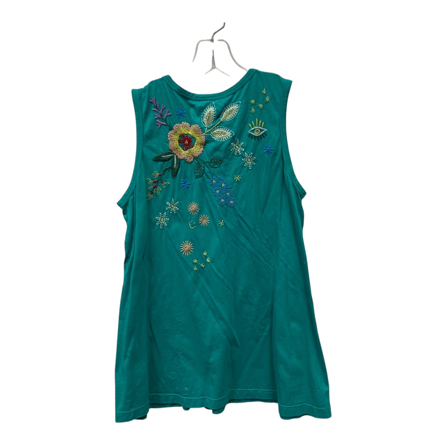 TANK TOP by JOHNNY WAS In GREEN, Size: XXS