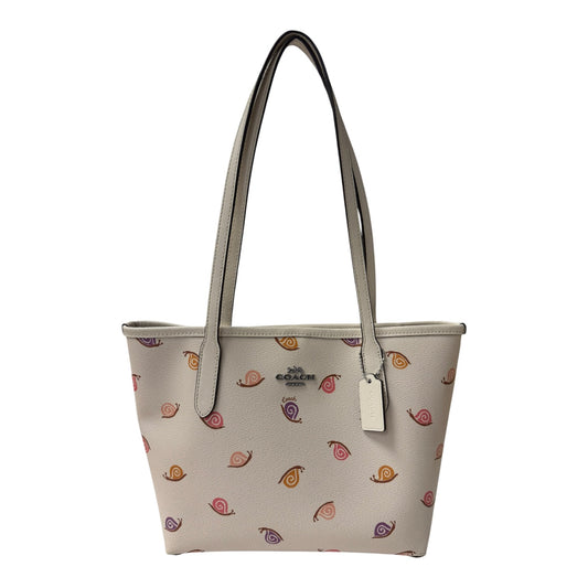 Handbag Designer By Coach In Beige, Size:Small