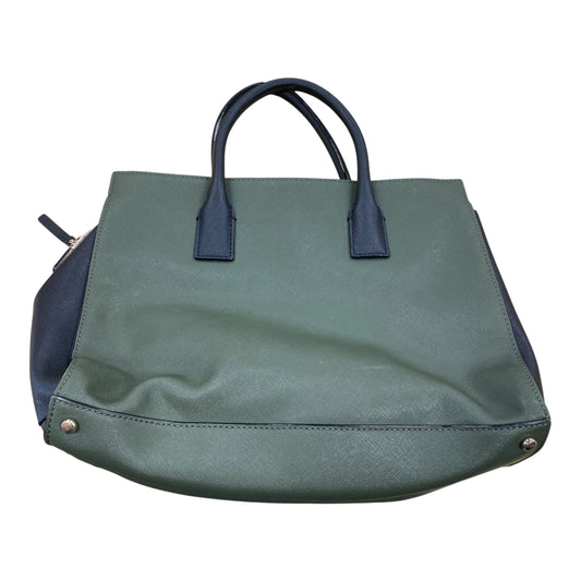 Handbag Designer By Kate Spade In Green & Tan, Size:Large
