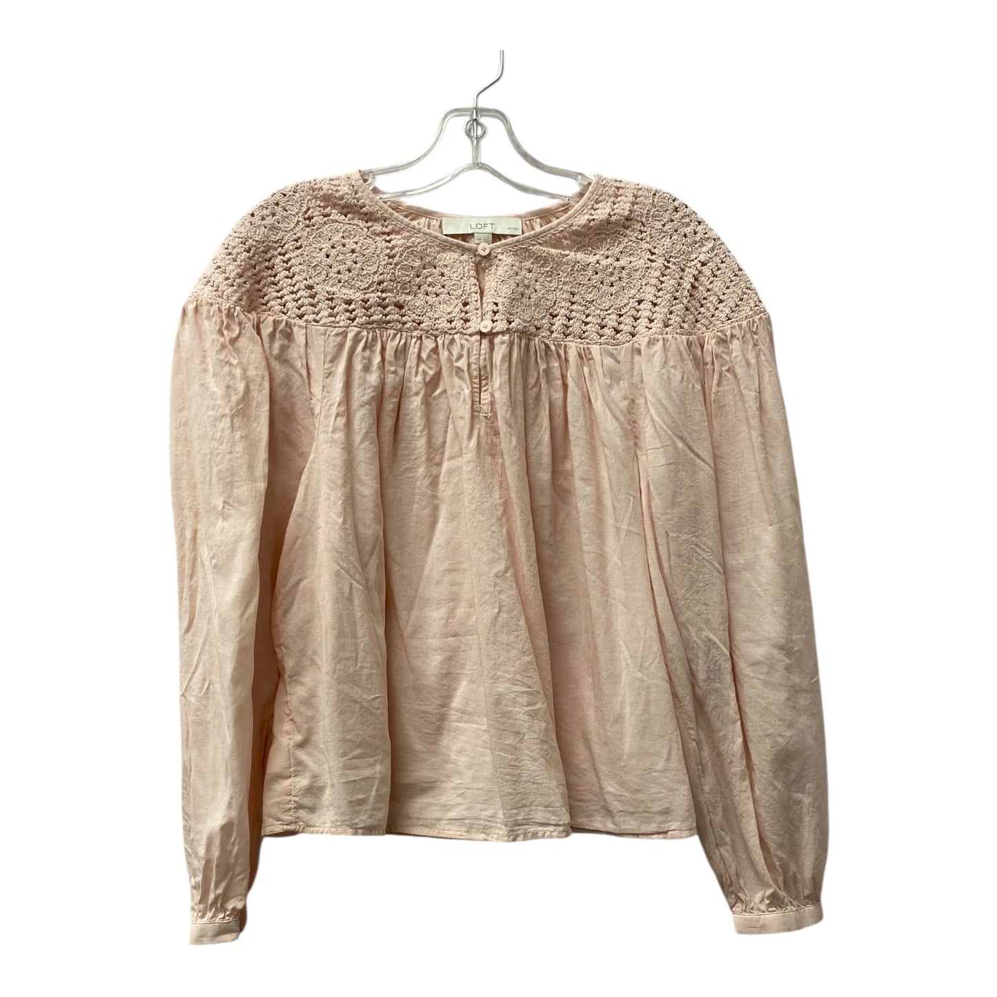 Top Ls By Loft In Pink, Size:Mp