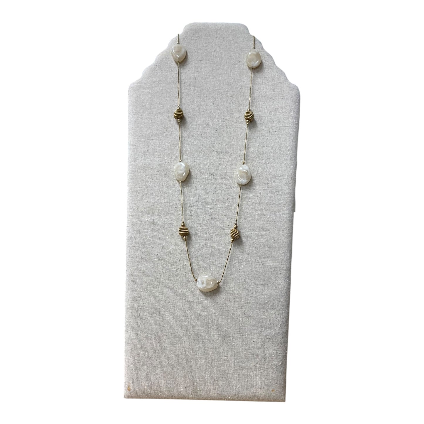 Necklace Other By Cme In Gold & Tan