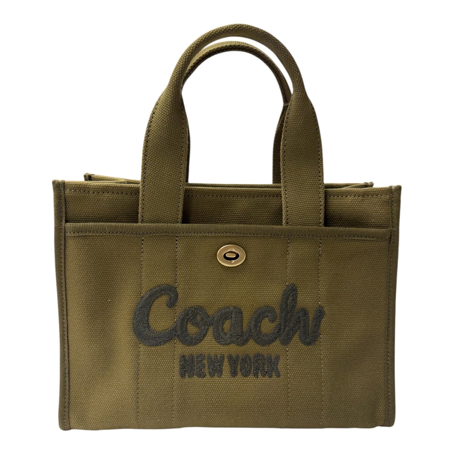 Handbag Designer By Coach In Green, Size:Medium
